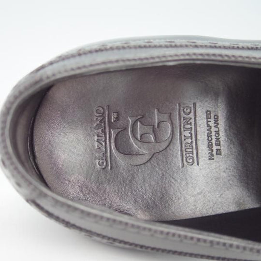 美品★(英)ガジアーノ&ガーリング 6.5E【現行定価20万円以上★WARWICK/クォーターブローグ】MH71ラスト/カーフ/黒/GAZIANO&GIRLING★g907