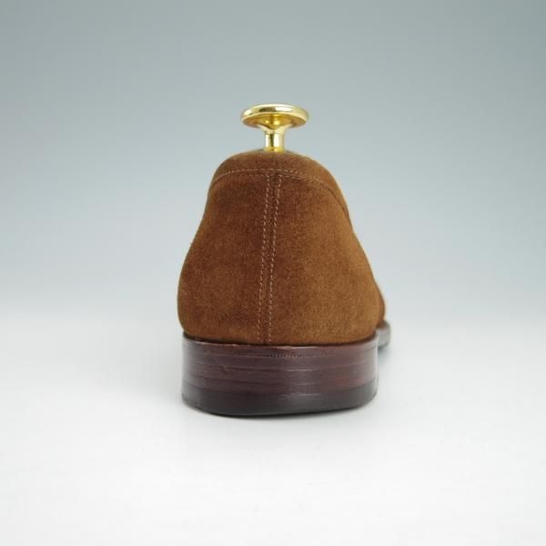 極上★ジョンロブ 5.5E【貴重★アンライニング仕様のロペス/RIO/4395ラスト】リオ/コインローファー/スエード/茶/メンズ/JOHN LOBB★g908