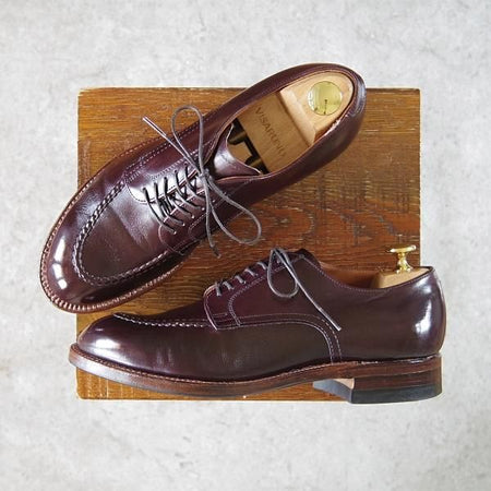 美品★オールデン 6D【貴重★(米)MOULDED SHOE別注/モディファイドラスト】D9617/Uチップ/カーフ/赤茶/メンズ/Alden★g909