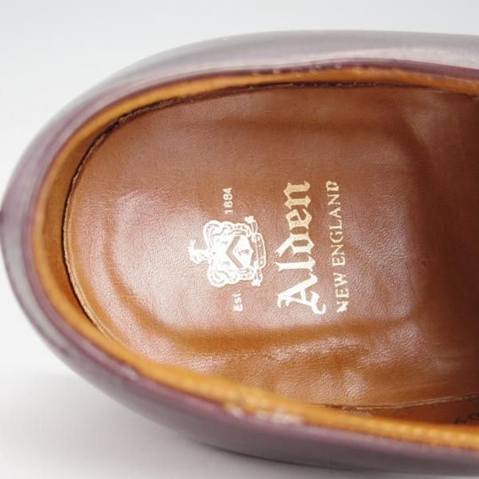 美品★オールデン 6D【貴重★(米)MOULDED SHOE別注/モディファイドラスト】D9617/Uチップ/カーフ/赤茶/メンズ/Alden★g909