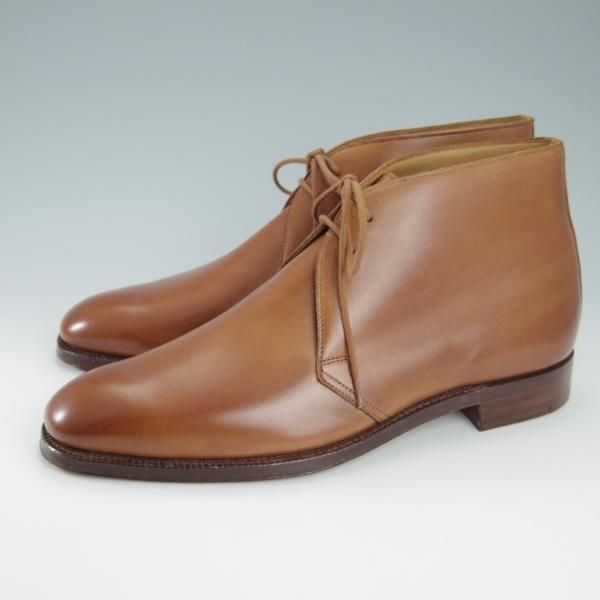 未使用★クロケット&ジョーンズ 7E【★バーニーズ ニューヨーク別注/チャッカブーツ】324ラスト/カーフ/茶/BARNEYS/Crockett&Jones★g914