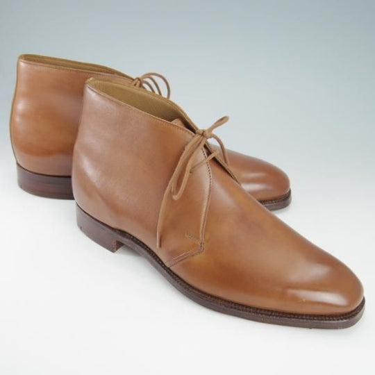 未使用★クロケット&ジョーンズ 7E【★バーニーズ ニューヨーク別注/チャッカブーツ】324ラスト/カーフ/茶/BARNEYS/Crockett&Jones★g914