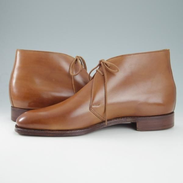 未使用★クロケット&ジョーンズ 7E【★バーニーズ ニューヨーク別注/チャッカブーツ】324ラスト/カーフ/茶/BARNEYS/Crockett&Jones★g914