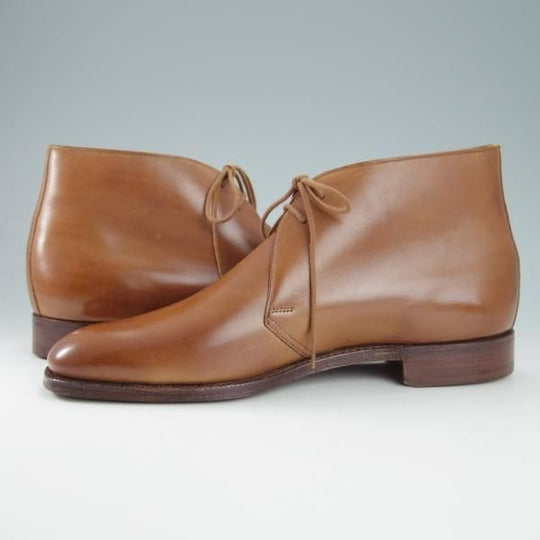 未使用★クロケット&ジョーンズ 7E【★バーニーズ ニューヨーク別注/チャッカブーツ】324ラスト/カーフ/茶/BARNEYS/Crockett&Jones★g914