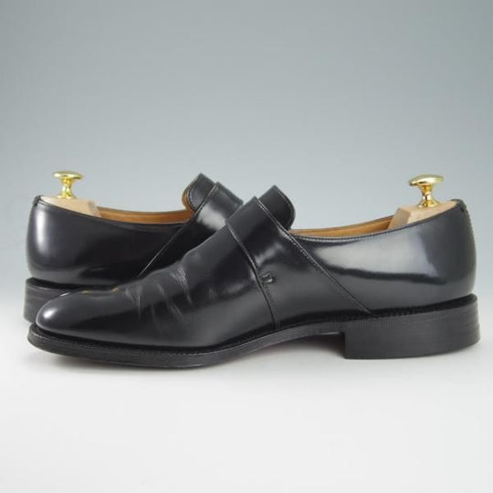 ★チャーチ 75F/UK7.5【旧チャーチ★73ラスト/ブックバインダーカーフ】Westbury/3都市ロゴ/モンクストラップ/黒/メンズ/Church's★g915