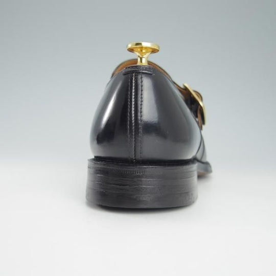 ★チャーチ 75F/UK7.5【旧チャーチ★73ラスト/ブックバインダーカーフ】Westbury/3都市ロゴ/モンクストラップ/黒/メンズ/Church's★g915