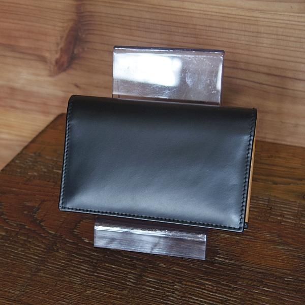 極美品★(英)エッティンガー/ETTINGER【現行定価￥28,600-★ブライドルレザー/名刺入れ】カードケース/レザー/本革/黒/メンズ★g923