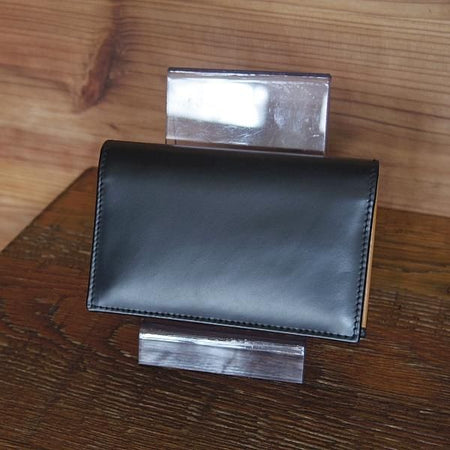 極美品★(英)エッティンガー/ETTINGER【現行定価￥28,600-★ブライドルレザー/名刺入れ】カードケース/レザー/本革/黒/メンズ★g923