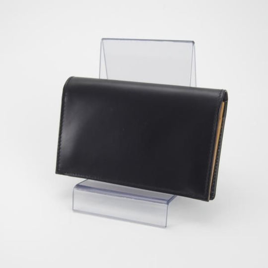 極美品★(英)エッティンガー/ETTINGER【現行定価￥28,600-★ブライドルレザー/名刺入れ】カードケース/レザー/本革/黒/メンズ★g923