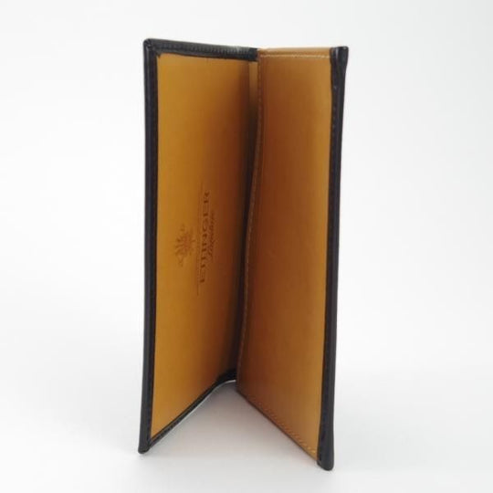 極美品★(英)エッティンガー/ETTINGER【現行定価￥28,600-★ブライドルレザー/名刺入れ】カードケース/レザー/本革/黒/メンズ★g923