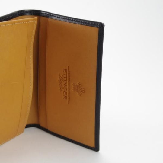 極美品★(英)エッティンガー/ETTINGER【現行定価￥28,600-★ブライドルレザー/名刺入れ】カードケース/レザー/本革/黒/メンズ★g923