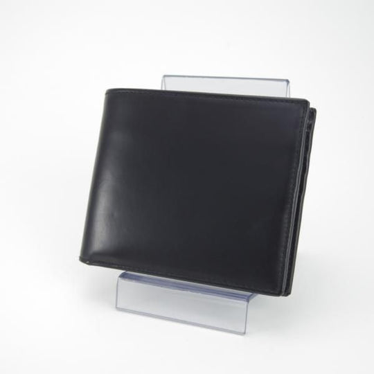 ★(英)エッティンガー/ETTINGER【現行定価￥38,500-★ブライドルレザー/二つ折り財布】レザー/本革/黒/メンズ★g924
