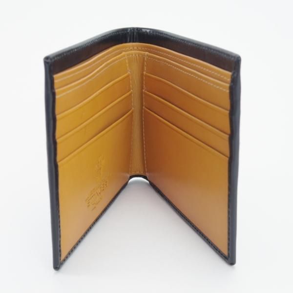 ★(英)エッティンガー/ETTINGER【現行定価￥38,500-★ブライドルレザー/二つ折り財布】レザー/本革/黒/メンズ★g924