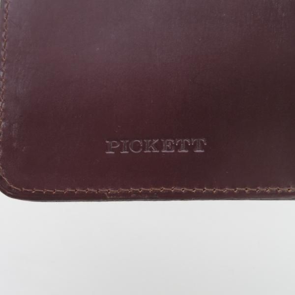 極上★(英国製)PICKETT/ピケット【日本未入荷★ブライドルレザー仕様/システム手帳】手帳カバー/本革/濃茶/メンズ&レディース★g925