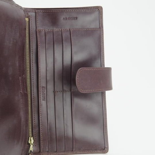 ★(英)ホワイトハウスコックス/Whitehouse Cox【★ブライドルレザー仕様/トラベルウォレット】財布&パスポート/濃茶/メンズ&レディース★g927