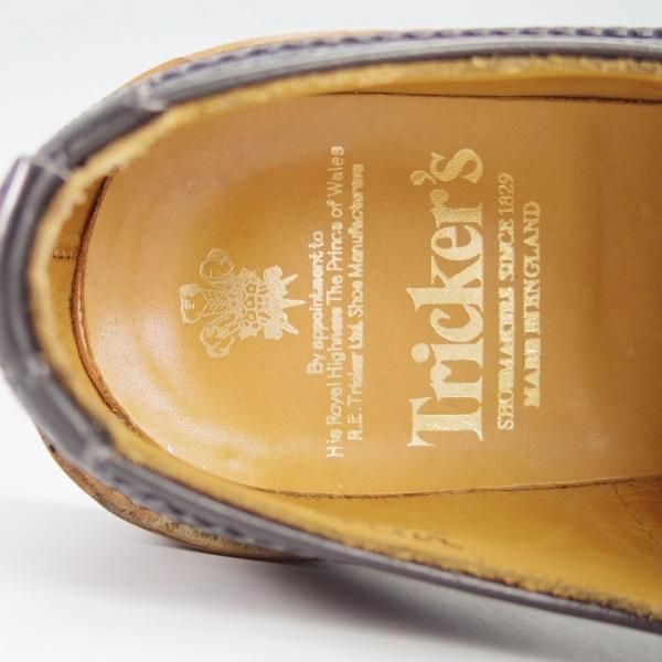 極美品★トリッカーズ SIZE 8【定価￥84,700-★ダイナイトソール仕様/BOURTON/バートン】5633/カントリーシューズ/黒/Tricker's★g931