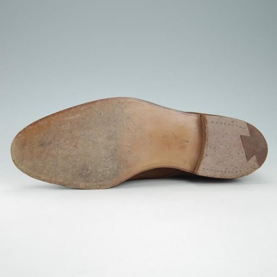 極美品★クロケット&ジョーンズ 7E【★ロイドフットウェア別注/Lloyd Footwear】297ラスト/モンクストラップ/茶/Crockett&Jones★g932