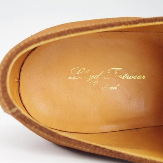 極美品★クロケット&ジョーンズ 7E【★ロイドフットウェア別注/Lloyd Footwear】297ラスト/モンクストラップ/茶/Crockett&Jones★g932