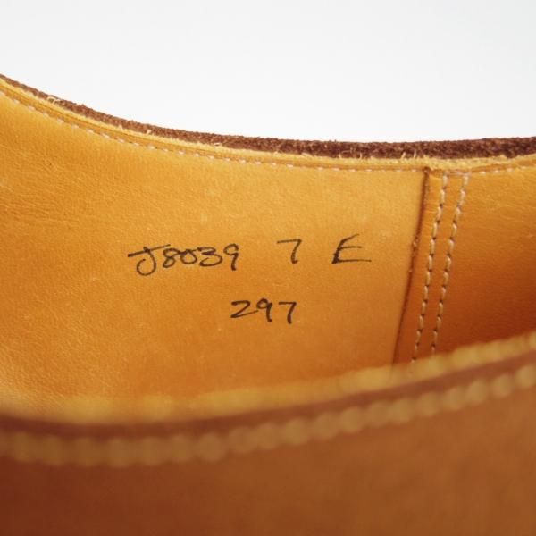 極美品★クロケット&ジョーンズ 7E【★ロイドフットウェア別注/Lloyd Footwear】297ラスト/モンクストラップ/茶/Crockett&Jones★g932