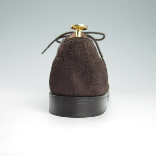 美品★(英)チーニー 8E【定価￥73,440-★WINSTON/6184ラスト】セミブローグ/スエード/濃茶/メンズ/CHEANEY★g933