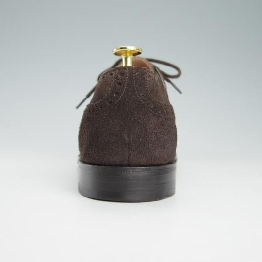 美品★(英)チーニー 8E【定価￥73,440-★WINSTON/6184ラスト】セミブローグ/スエード/濃茶/メンズ/CHEANEY★g933