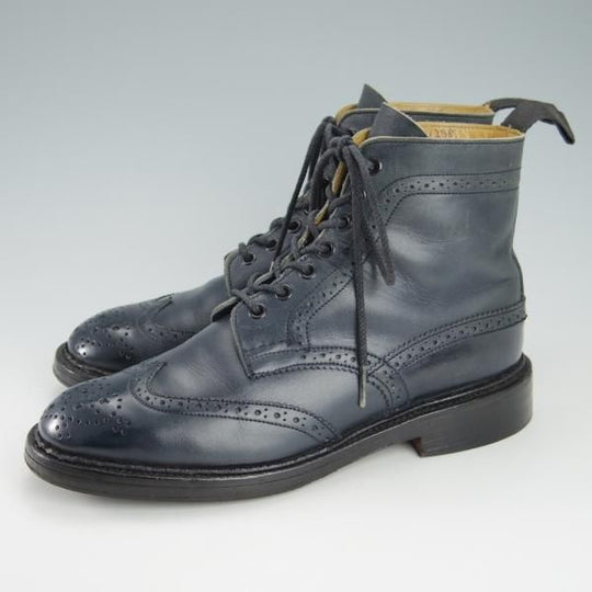 ★トリッカーズ(レディース) SIZE 5【★カントリーブーツ/紺】5180/カーフ/Tricker's★g934