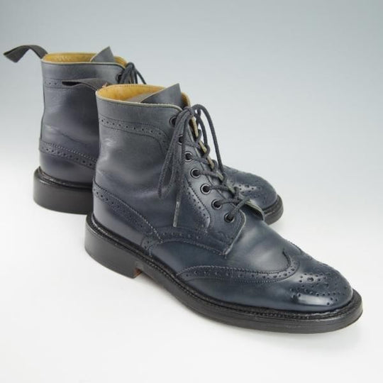 ★トリッカーズ(レディース) SIZE 5【★カントリーブーツ/紺】5180/カーフ/Tricker's★g934