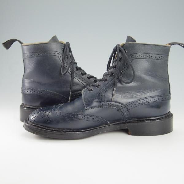 ★トリッカーズ(レディース) SIZE 5【★カントリーブーツ/紺】5180/カーフ/Tricker's★g934