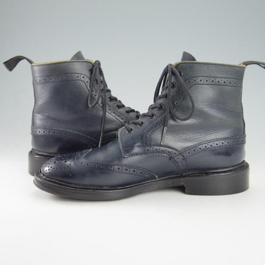 ★トリッカーズ(レディース) SIZE 5【★カントリーブーツ/紺】5180/カーフ/Tricker's★g934