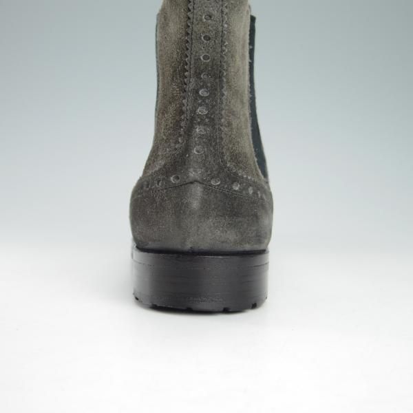 極上★チャーチ メンズUK6.5程度(レディース27cm)【貴重★ワックススエード仕様/EMMIE】サイドゴアブーツ/灰/Church's★g935