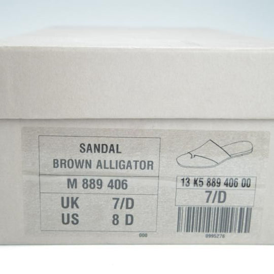 美品★J.M.ウェストン 7.5D【定価15万円以上★アリゲーター仕様/サンダル】BROWN/茶/メンズ/Weston/ウエストン★g938