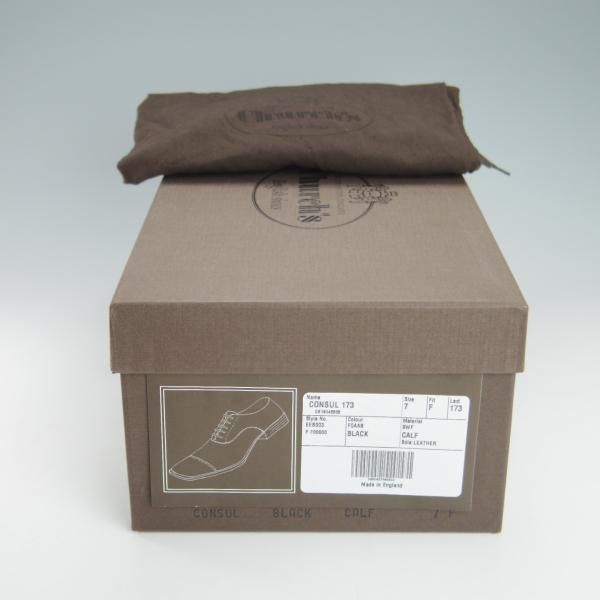 極上★チャーチ 70F/UK7【定価￥130,900-★コンサル/CONSUL】173ラスト/ストレートチップ/カーフ/黒/メンズ/Church's★g939