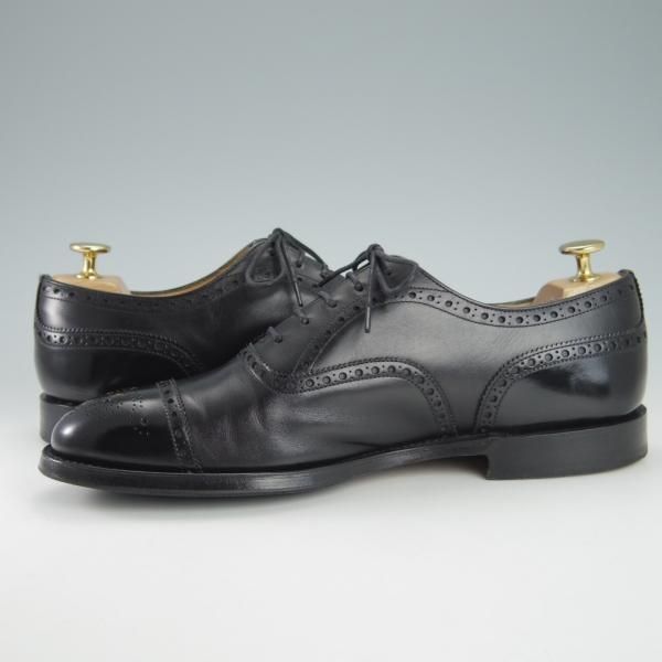 極上★チャーチ 70F/UK7【定価￥124,300-★ディプロマット/DIPLOMAT】173ラスト/セミブローグ/カーフ/黒/メンズ/Church's★g940