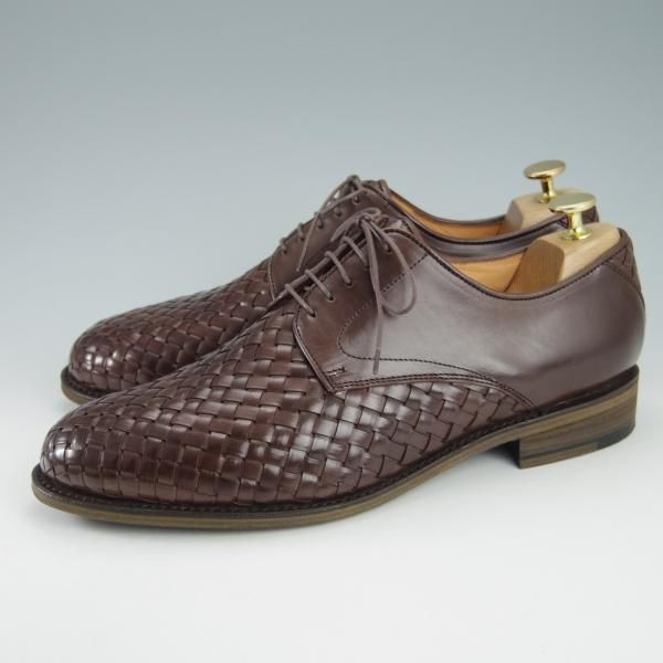 極美品★パラブーツ SIZE 8.5【定価￥74,800-★ビームス別注/MADRAS】プレーントゥ/イントレチャート/マロン/茶/TACASi/Paraboot★g944