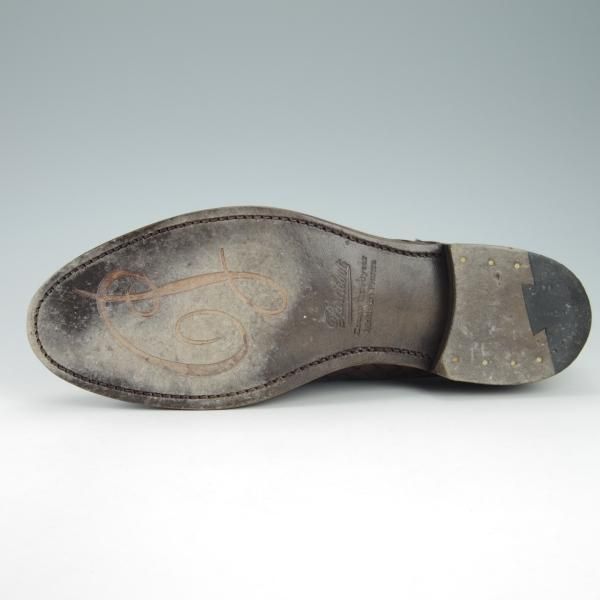 極美品★パラブーツ SIZE 8.5【定価￥74,800-★ビームス別注/MADRAS】プレーントゥ/イントレチャート/マロン/茶/TACASi/Paraboot★g944