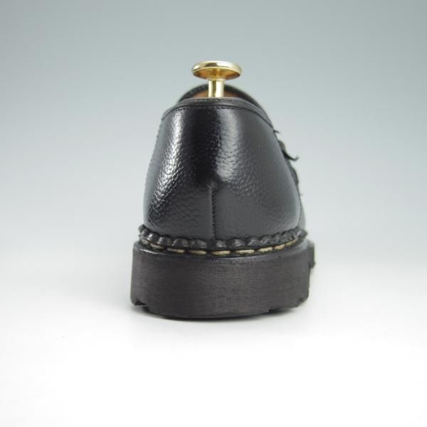 極美品★パラブーツ SIZE 6【モデル定価￥73,700-★ポニー/ランス/JOURNAL STANDARD別注】REIMS/コインローファー/黒/Paraboot★g945