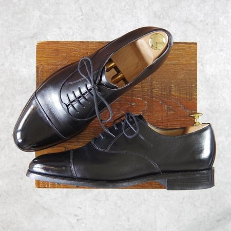 極美品★ロイドフットウェア 8.5E【ダイナイトソール仕様★(英)BARKER製/バーカー】Vシリーズ/ストレートチップ/黒/Lloyd Footwear★g947