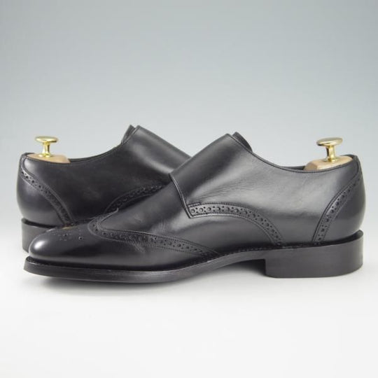 極美品★(英)BARKER/バーカー 8D【ダイナイトソール仕様★ダブルモンク/黒】カーフ/メンズ★g949