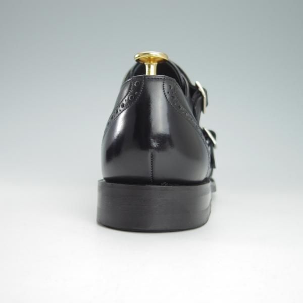 極美品★(英)BARKER/バーカー 8D【ダイナイトソール仕様★ダブルモンク/黒】カーフ/メンズ★g949