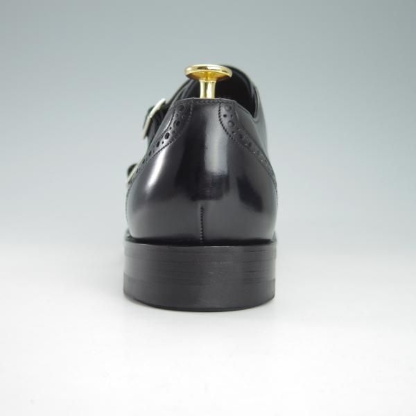 極美品★(英)BARKER/バーカー 8D【ダイナイトソール仕様★ダブルモンク/黒】カーフ/メンズ★g949