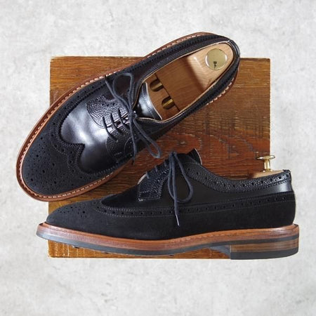 ★トリッカーズ SIZE 8【ダイナイトソール仕様★ロングウイング/M5164】カントリーシューズ/短靴/マルチ/黒/Tricker's★g951