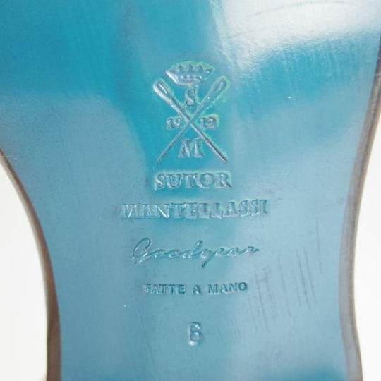 新品★(伊)ストール・マンテラッシ SIZE 6【貴重★グッドイヤーウェルテッド製法/ストレートチップ】メンズ/SUTOR MANTELLASSI★g952