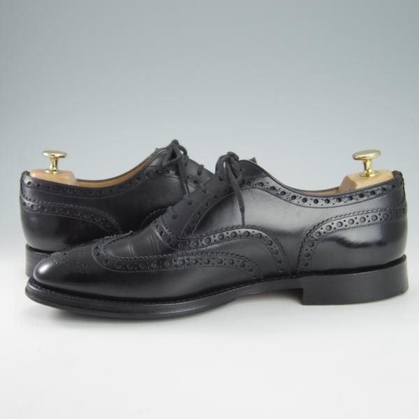 ★チャーチ 85F/UK8.5【貴重★73ラスト仕様のバーウッド/BRISBANE】ブリスベン/フルブローグ/カーフ/黒/メンズ/Church's★g953