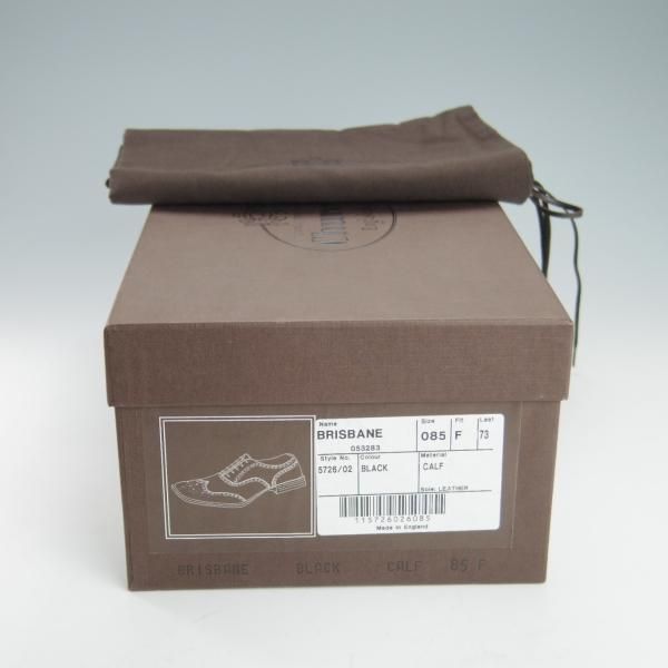 ★チャーチ 85F/UK8.5【貴重★73ラスト仕様のバーウッド/BRISBANE】ブリスベン/フルブローグ/カーフ/黒/メンズ/Church's★g953