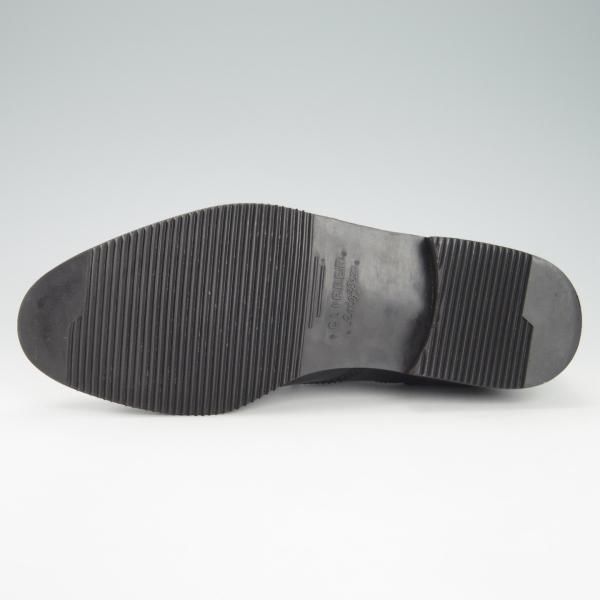 極上★(伊)タニノクリスチー SIZE 7【定価15万円以上★ブラインドブローグ/109711】カーフ/黒/メンズ/TANINO CRISCI★g954