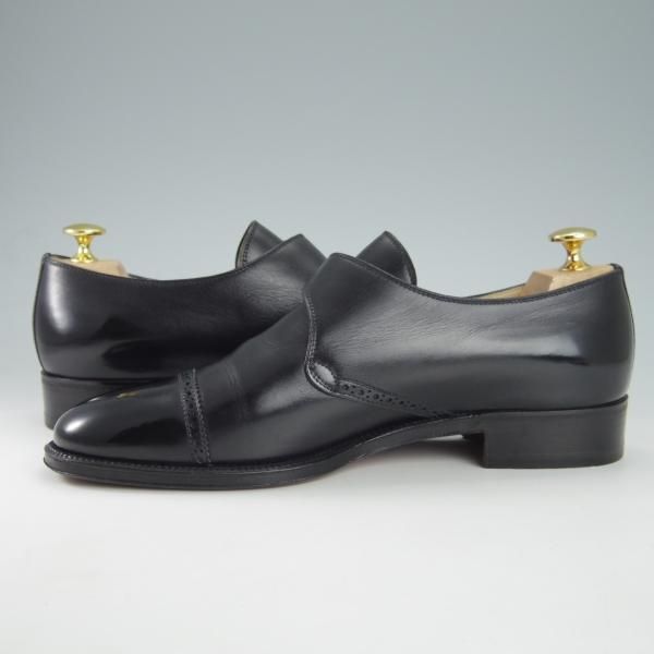 極上★タニノクリスチー SIZE 6.5【定価15万円以上★モンクストラップ/121390】カーフ/黒/メンズ/TANINO CRISCI★g955