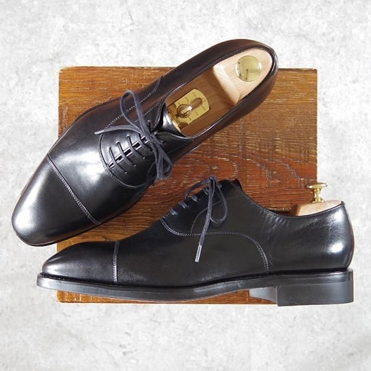 未使用★(スペイン製)YANKO/ヤンコ SIZE 9【グッドイヤーウェルテッド製法★ストレートチップ/114375】カーフ/黒/メンズ★g956