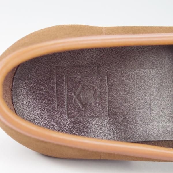 ほぼ未使用★三陽山長 SIZE 7.5【定価￥73,440-★弥伍郎/R2013ラスト】コインローファー/スリッポン/スエード/茶/SanyoYamacho★g957