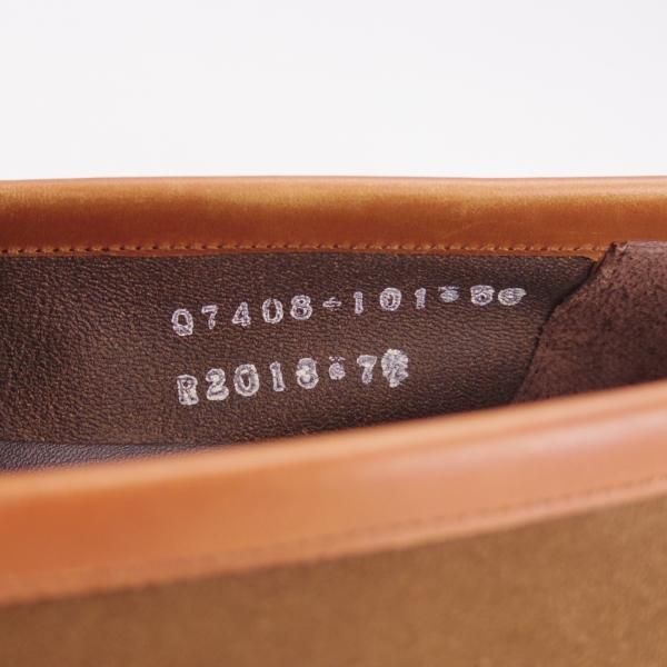 ほぼ未使用★三陽山長 SIZE 7.5【定価￥73,440-★弥伍郎/R2013ラスト】コインローファー/スリッポン/スエード/茶/SanyoYamacho★g957