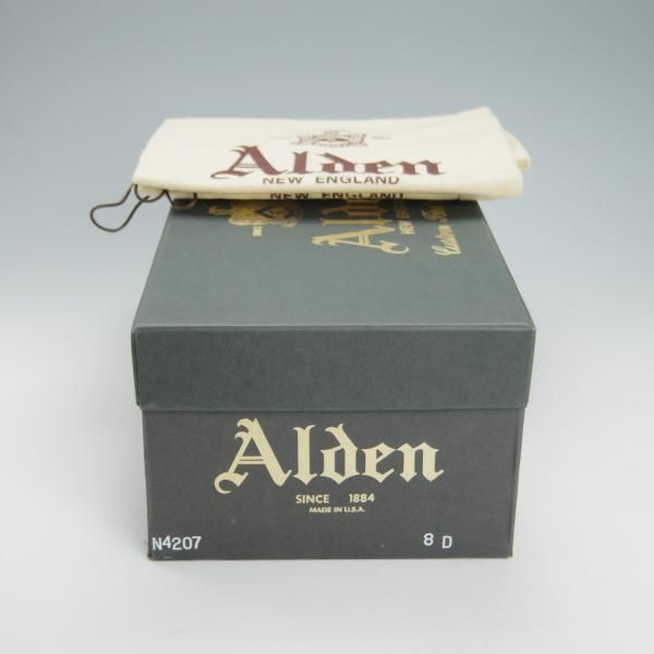 未使用★オールデン 8D【定価￥97,900-★(宇都宮)MUSEUM ARK別注/ヴァンラスト】N4207/クロムエクセル/コインローファー/紺/Alden★g960